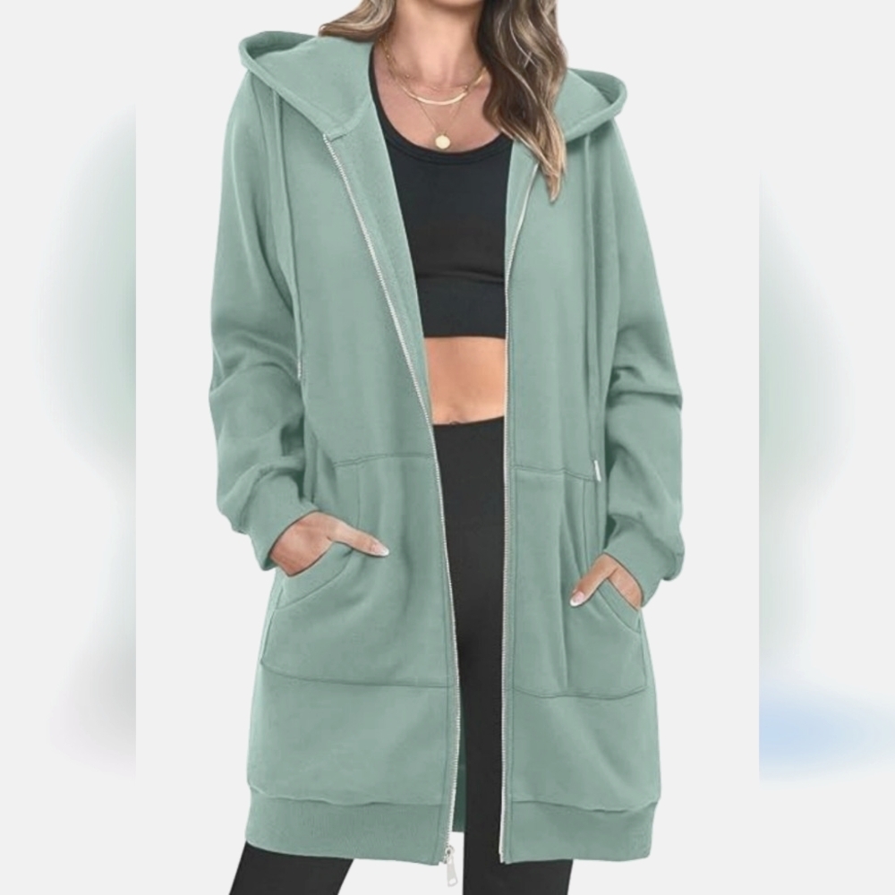 ALL AMERICAN COMFORT Sage long sleeve Knit sweater dress.
